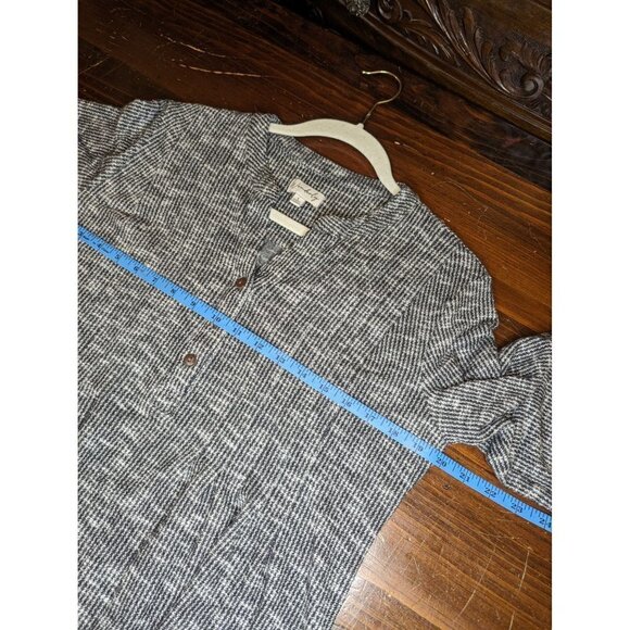 Wonderly lightweight black and white marled sweater, women size Large - Picture 5 of 8